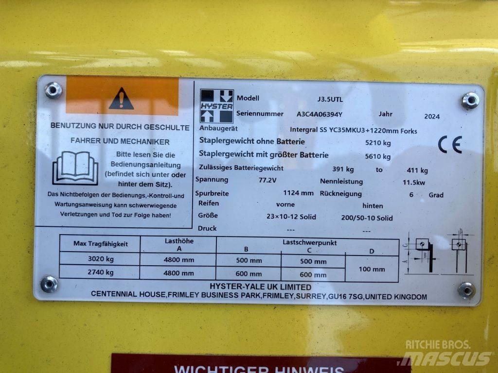 Hyster J 3.5 UTL Akumulátorové vozíky