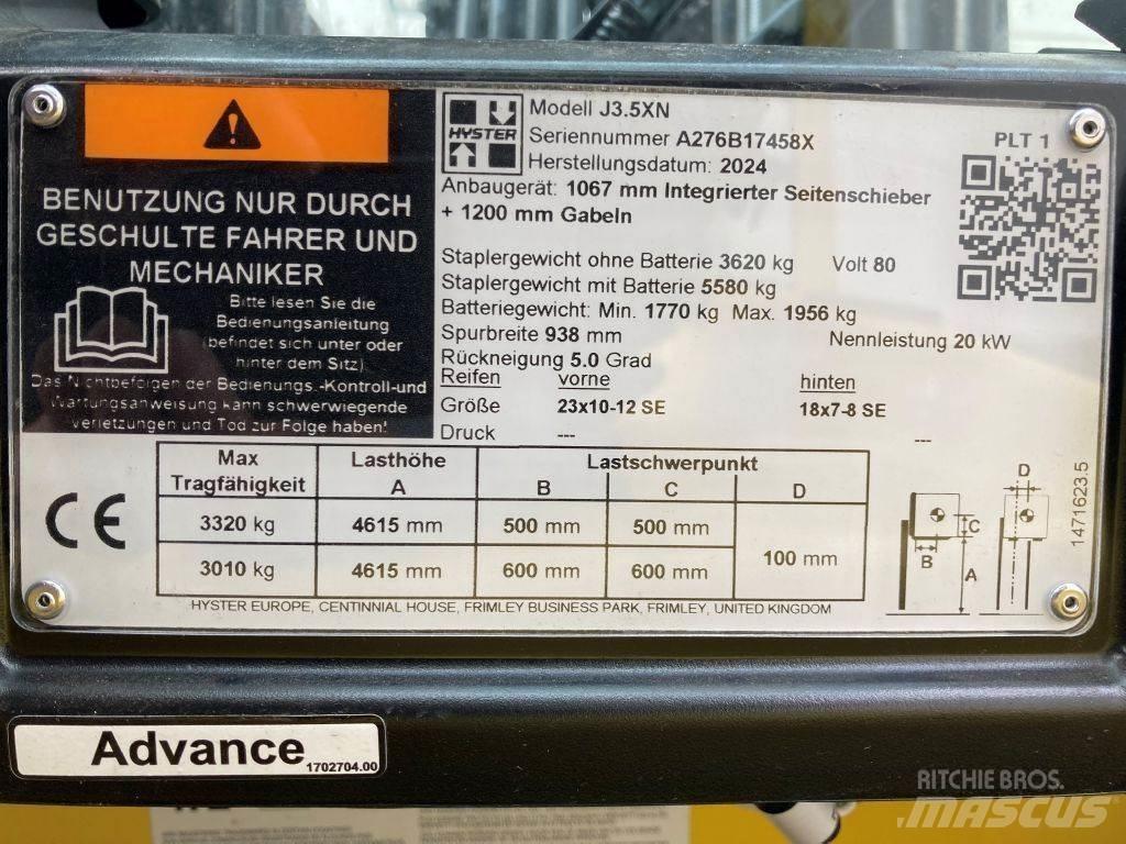 Hyster J 3.5 XN Akumulátorové vozíky