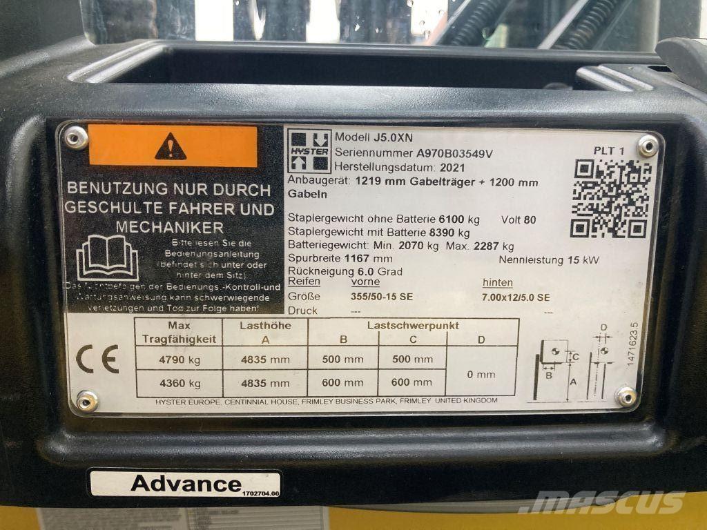 Hyster J 5.0 XN Akumulátorové vozíky