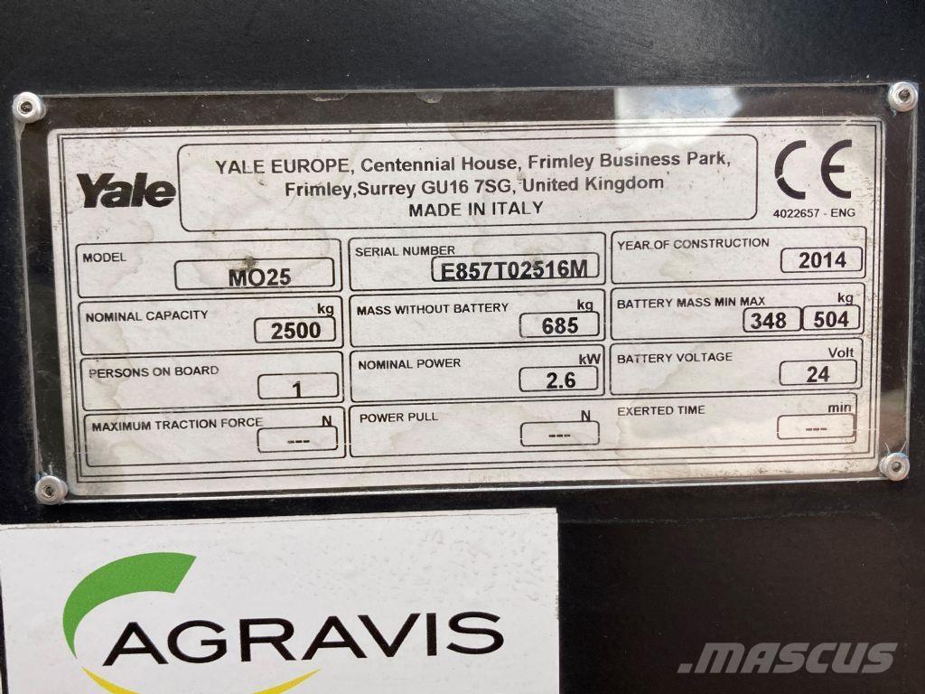Yale MO 25 Nízkozdvižné vozíky