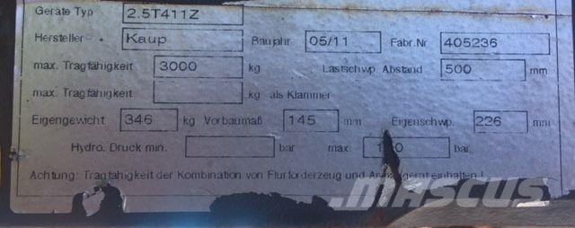 Kaup 2.5T411Z Manipulace s materiálem – ostatní