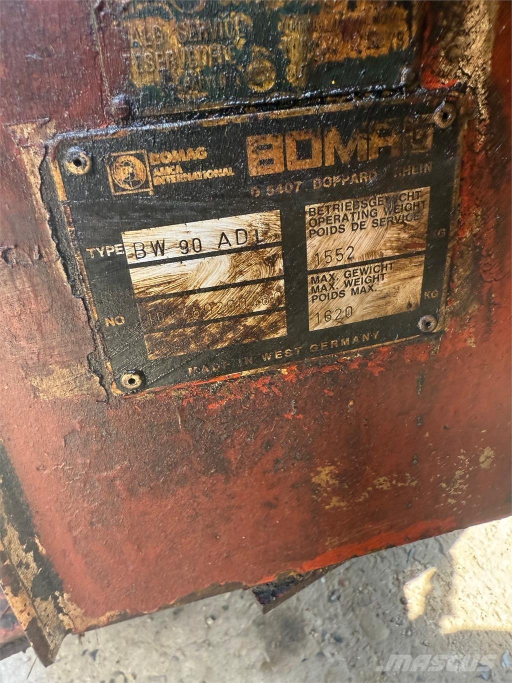 Bomag BW90 Tandemové válce