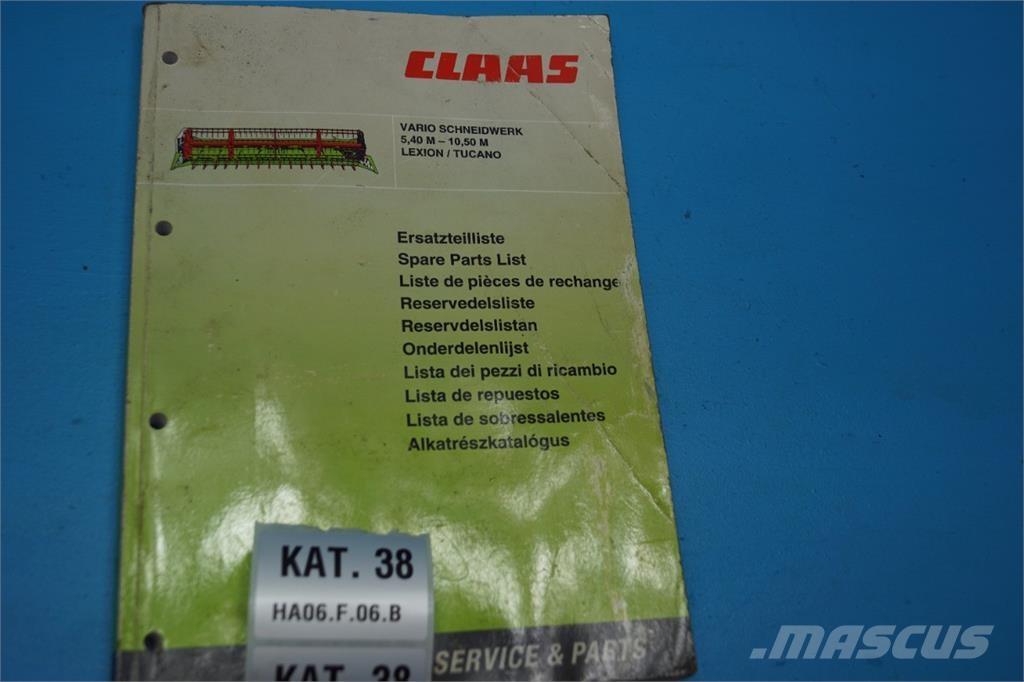 CLAAS 30 Vario Další