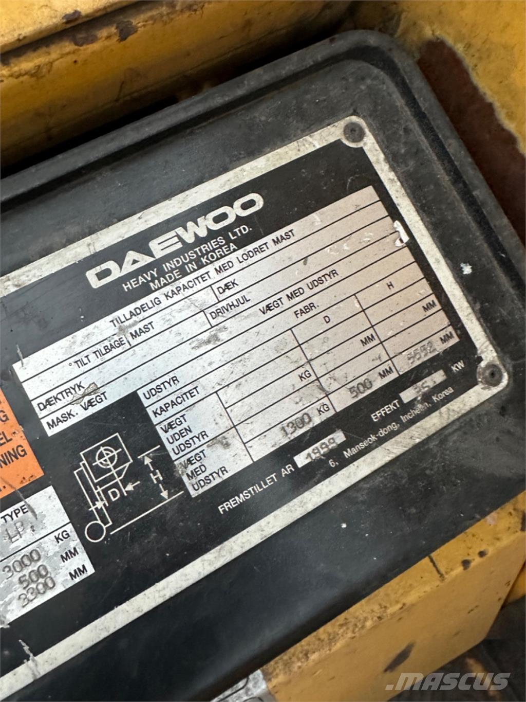 Daewoo G30E LPG vozíky