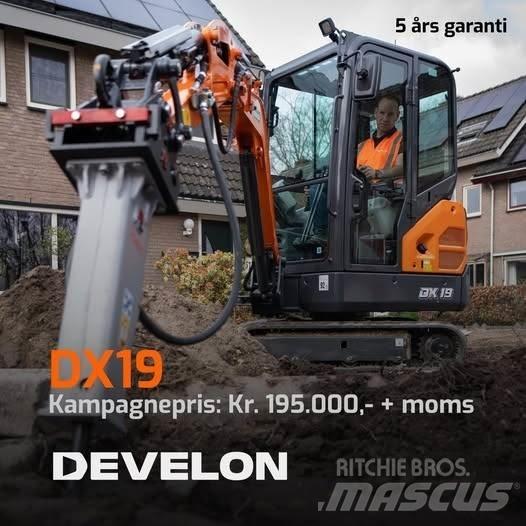 Develon DX19-7 Mini rýpadla < 7t