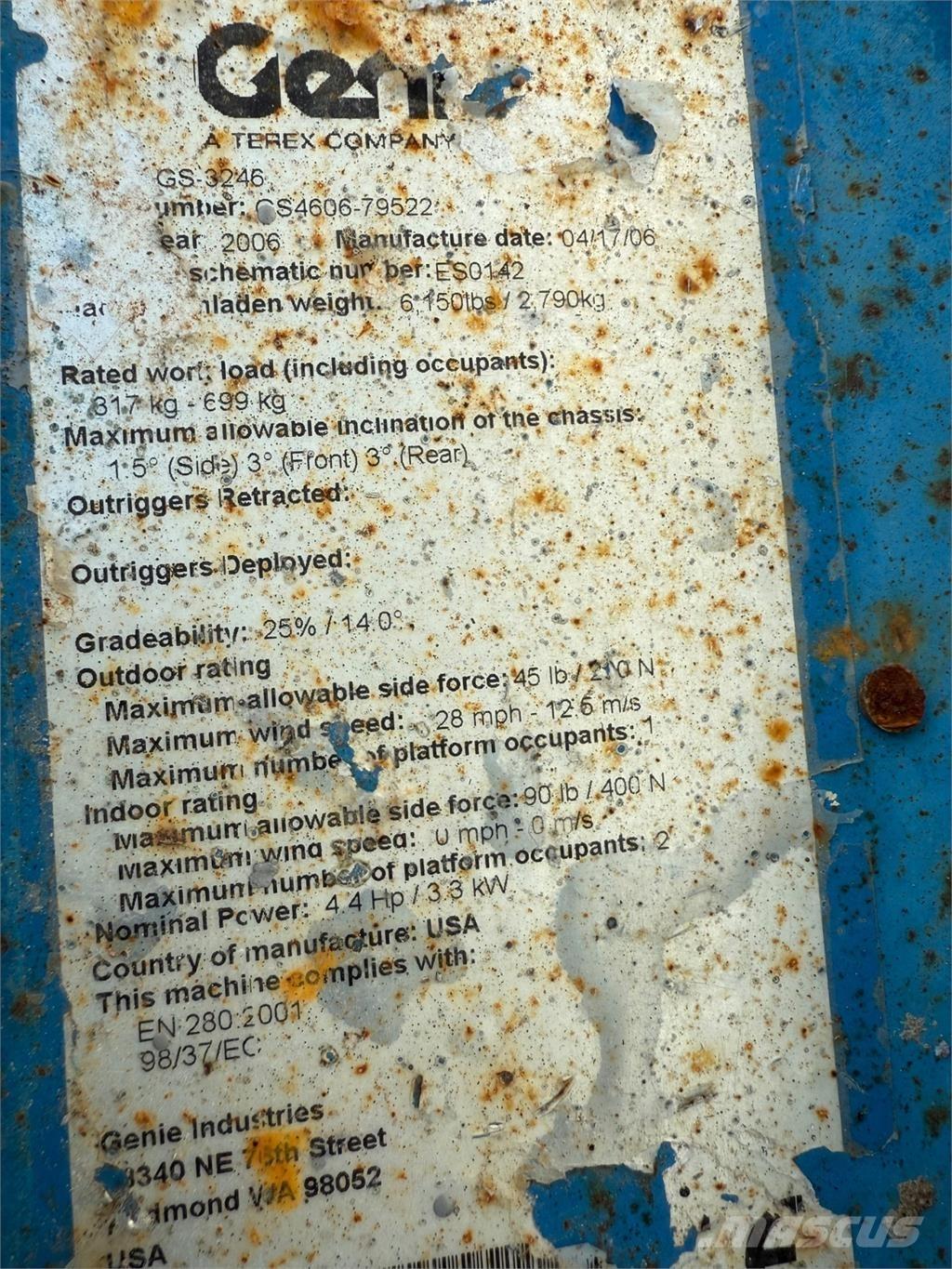 Genie GS3246 Nůžková zvedací plošina