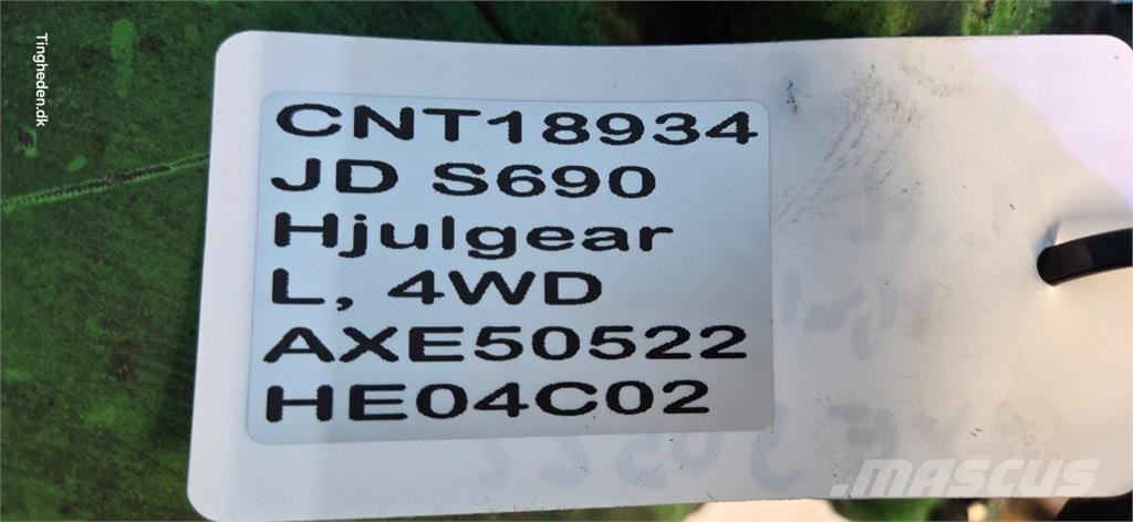 John Deere S690 Příslušenství a náhradní díly ke kombajnům