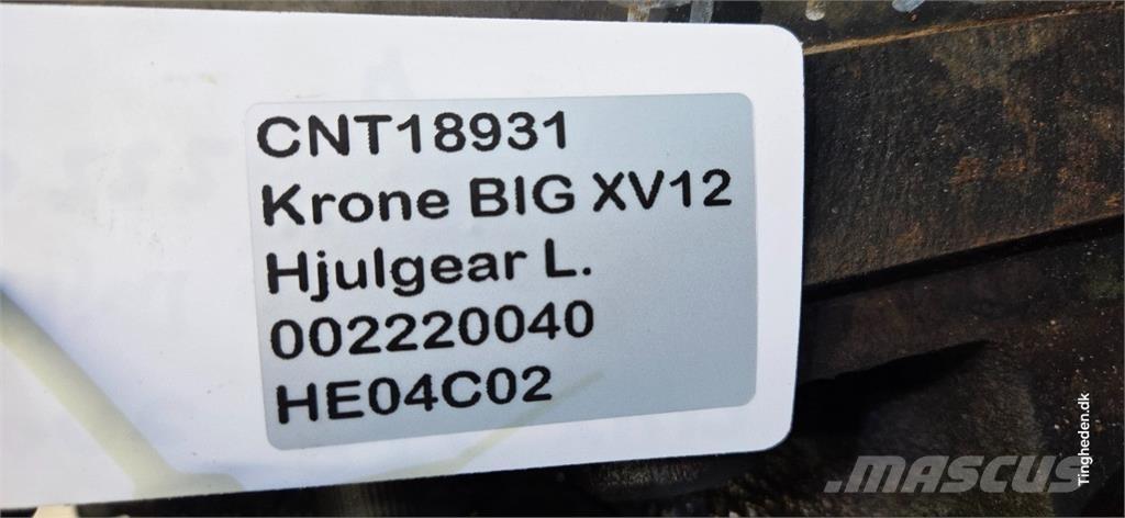 Krone Big X V12 Příslušenství strojů na seno a píci