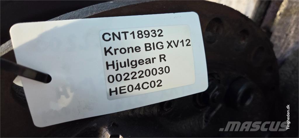 Krone Big X V12 Příslušenství strojů na seno a píci