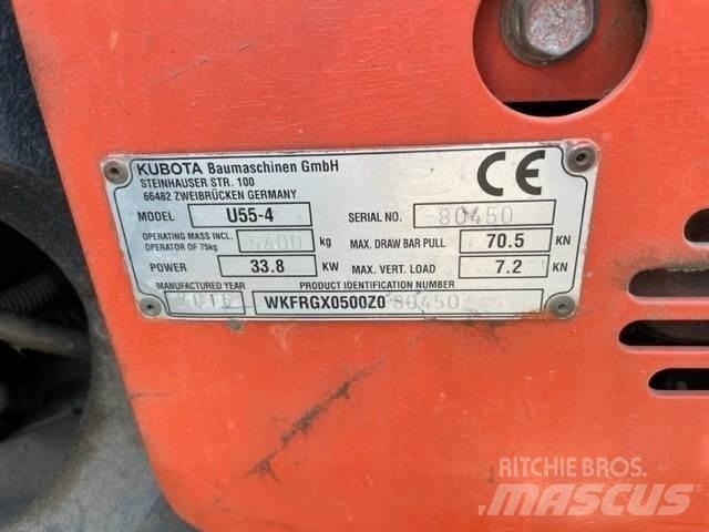 Kubota U55-4 Pásová rýpadla