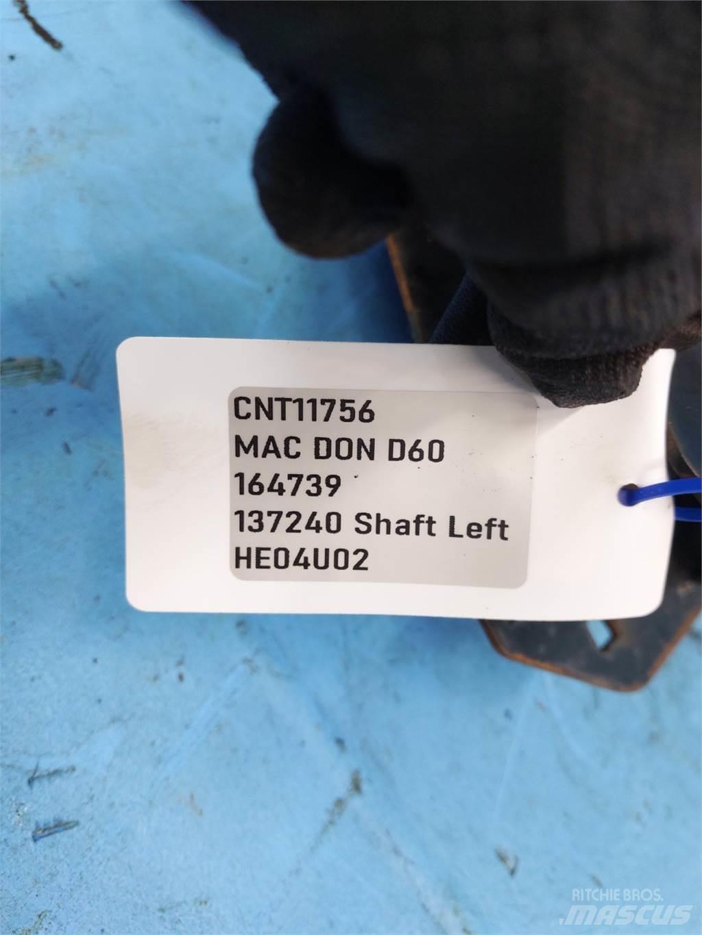 MacDon D60 Příslušenství a náhradní díly ke kombajnům