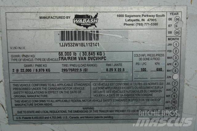 Wabash DVCVHPC Skříňové přívěsy