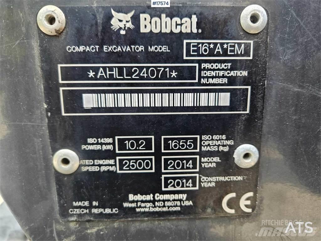 Bobcat E16 Mini rýpadla < 7t
