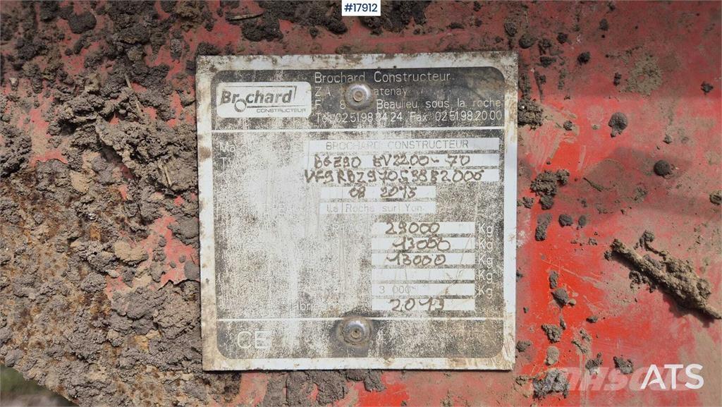 Brochard EV2200-OBS Rozmetadla chlévské mrvy