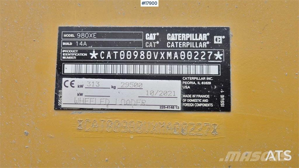 CAT 980 XE Kolové nakladače