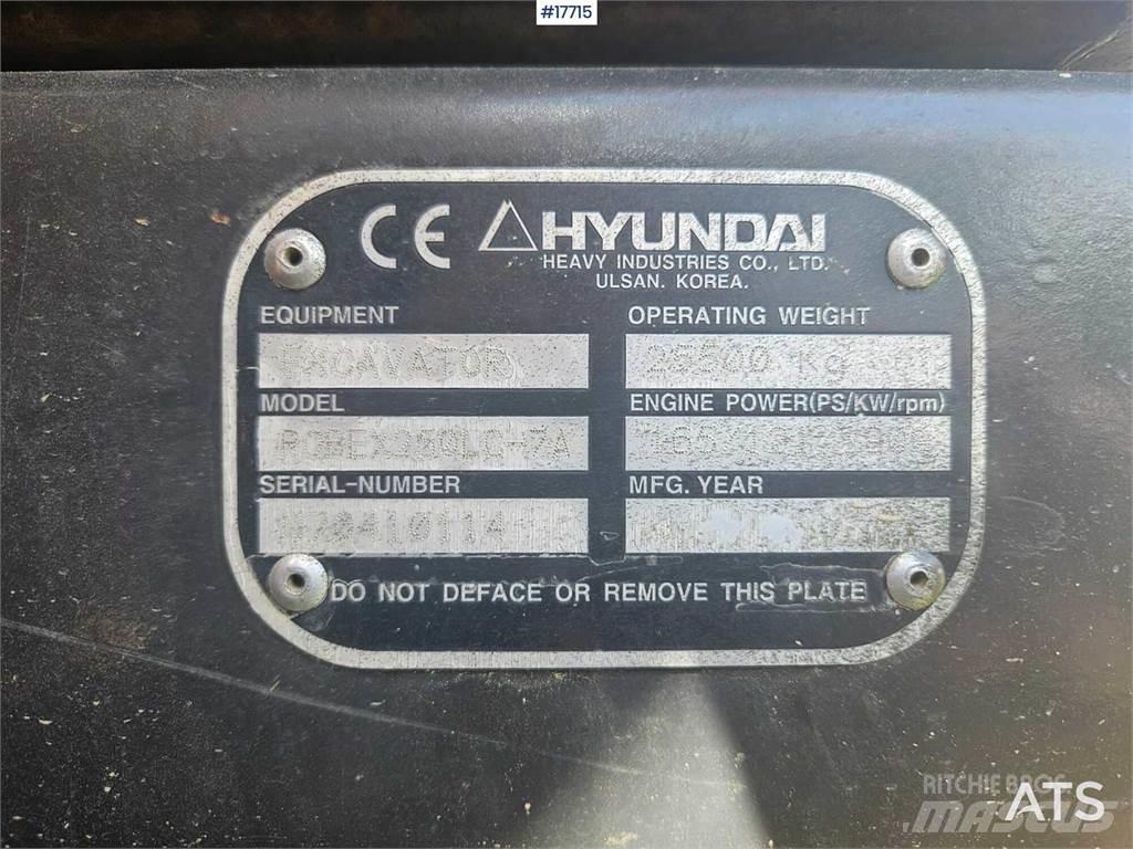 Hyundai 250 LC- 7A Pásová rýpadla