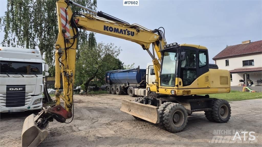 Komatsu PW 160 Kolová rýpadla