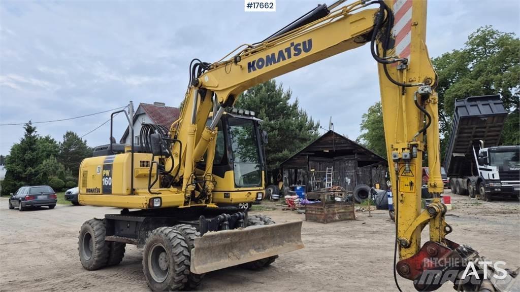 Komatsu PW 160 Kolová rýpadla