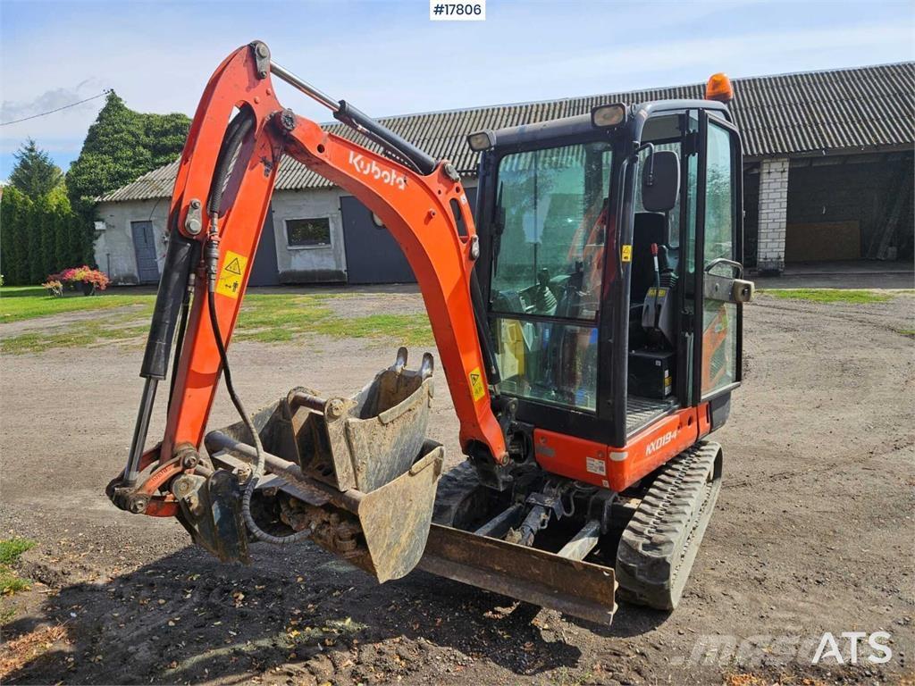 Kubota KX019-4 Mini rýpadla < 7t
