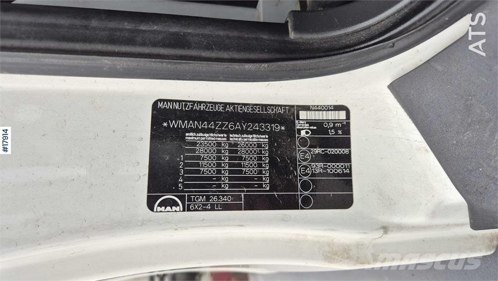 MAN TGM 26.340 Autojeřáby, hydraulické ruky