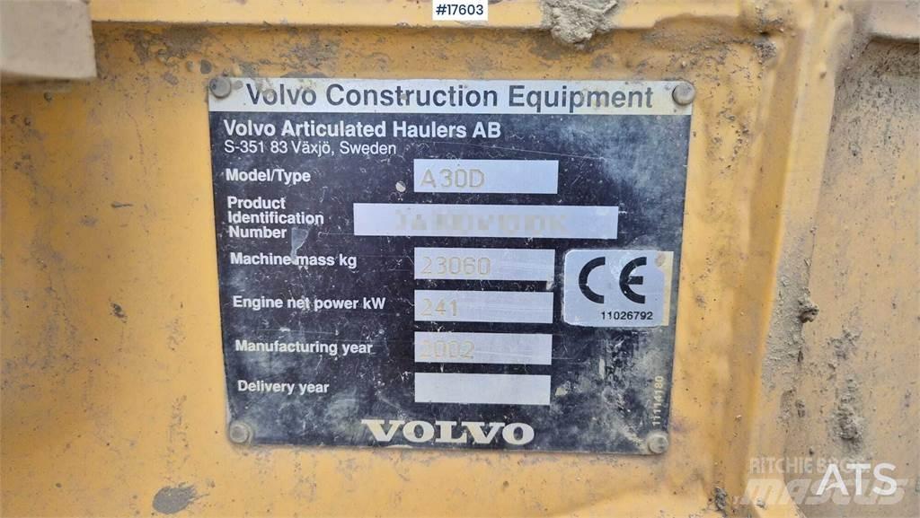 Volvo A30D Kloubové dempry