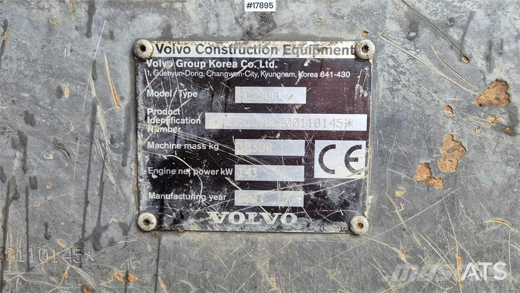 Volvo EC 290 CL Pásová rýpadla