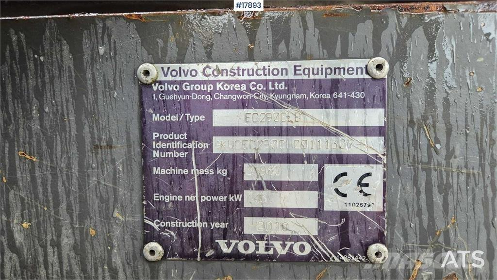 Volvo EC 290 CLD Pásová rýpadla