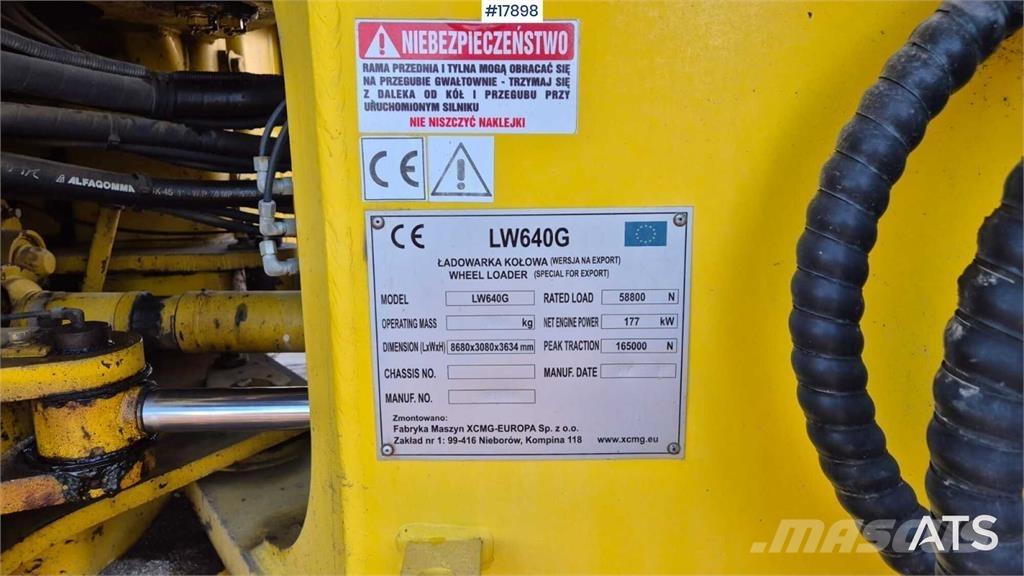 XCMG LW 640 G Kolové nakladače