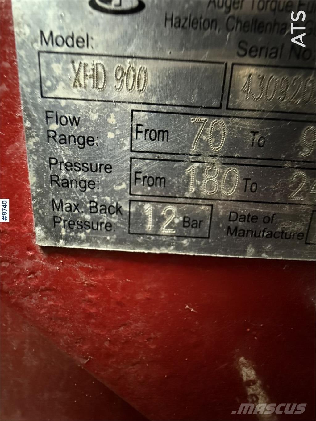 Auger Torque XHD 900 Hloubkové lopaty