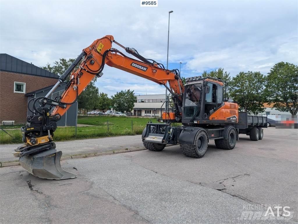 Doosan DX160W-7 Kolová rýpadla