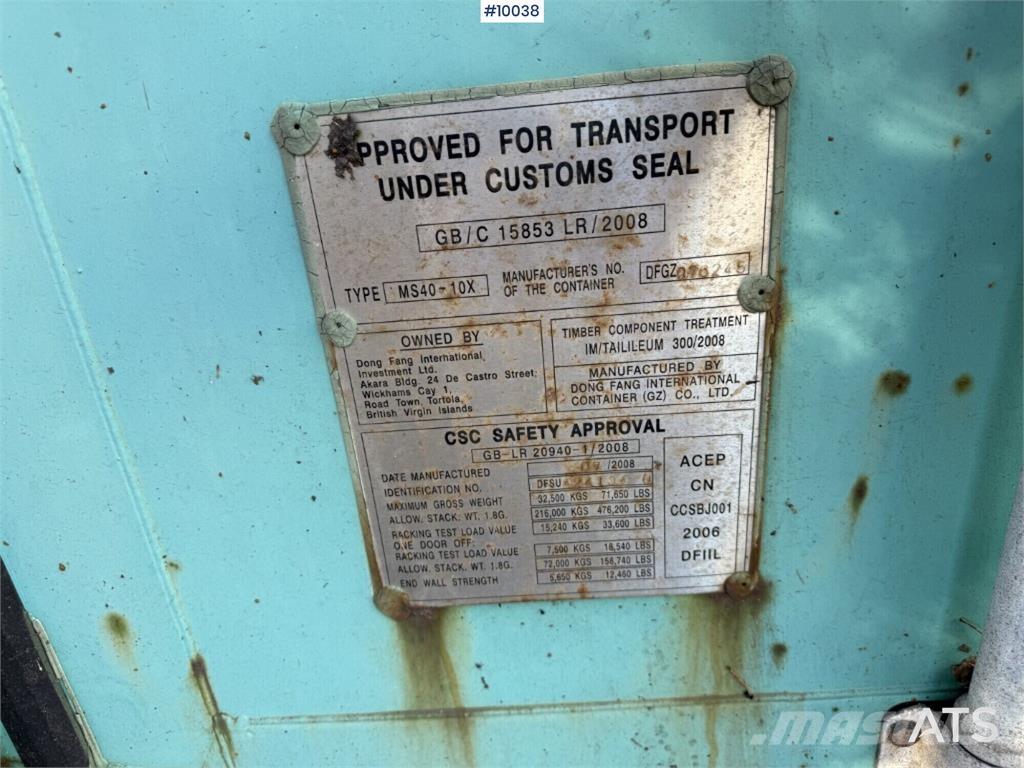  MS40-10X MS40-10X Obytné kontejnery