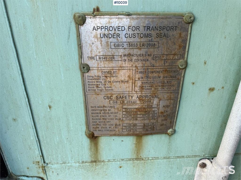  MS40-10X MS40-10X Obytné kontejnery