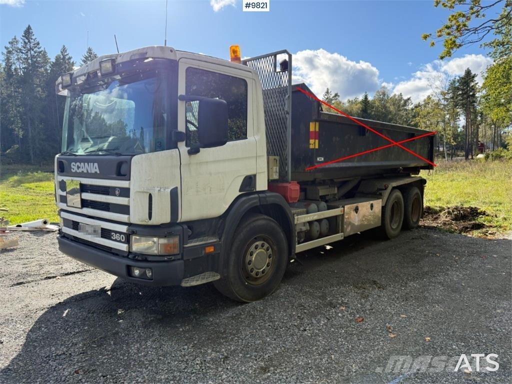 Scania P124GB Hákový nosič kontejnerů