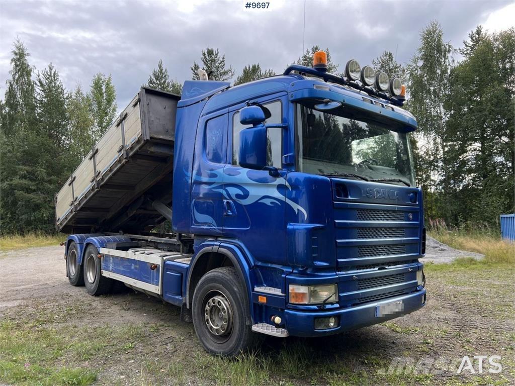 Scania R124GB6X4NB470 Hákový nosič kontejnerů