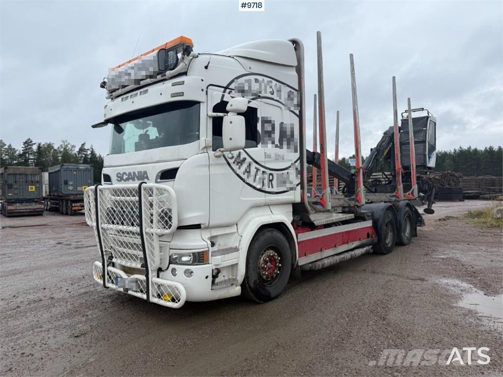 Scania R520 Vozy na přepravu kmenů