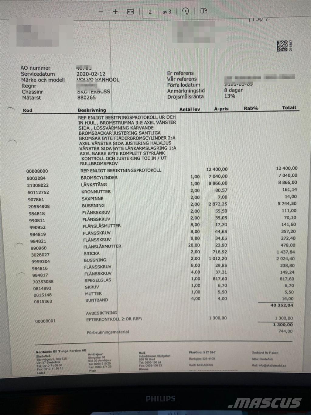 Volvo B10M-70B Další autobusy