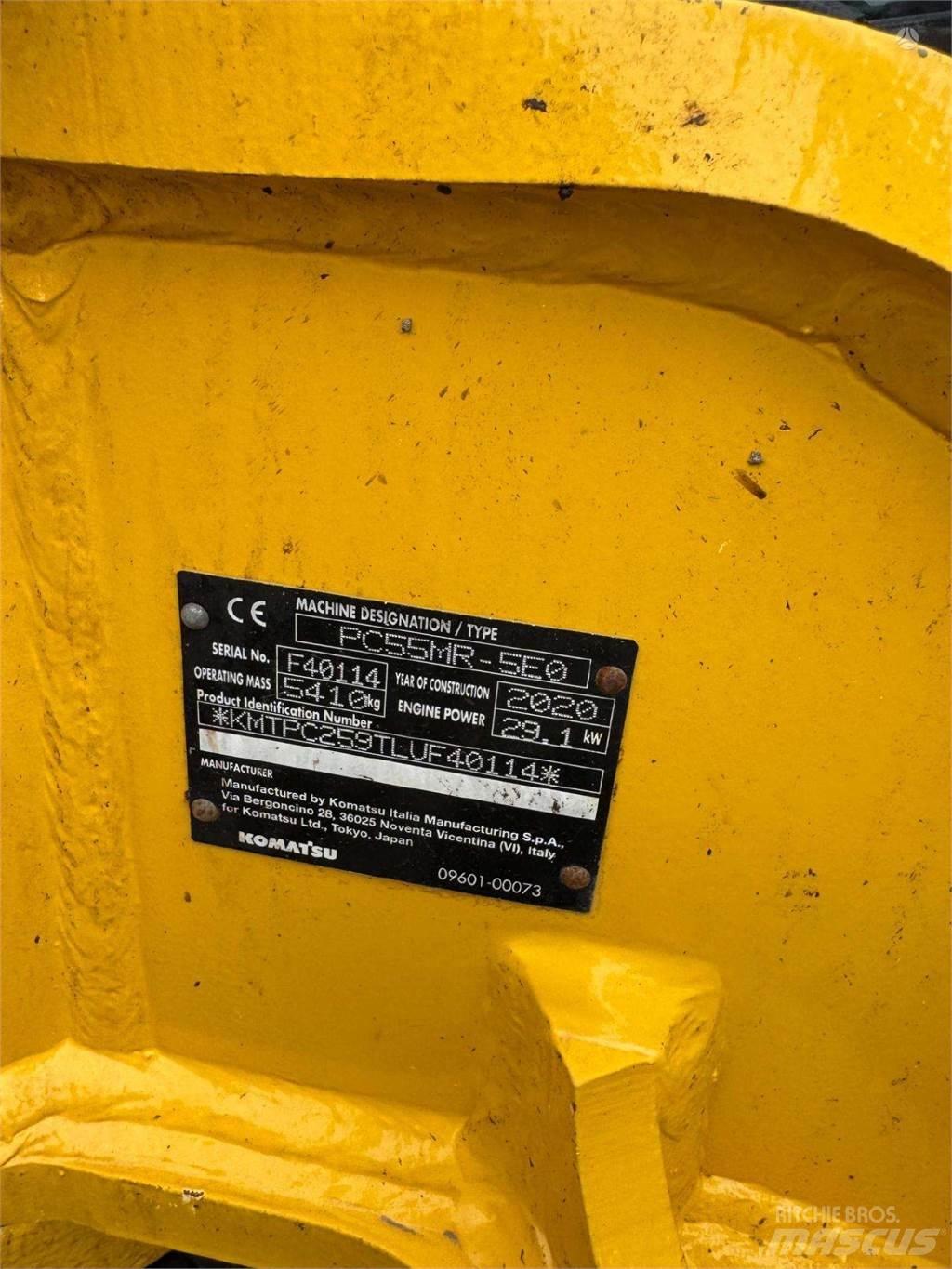 Komatsu PC55MR-5 Pásová rýpadla