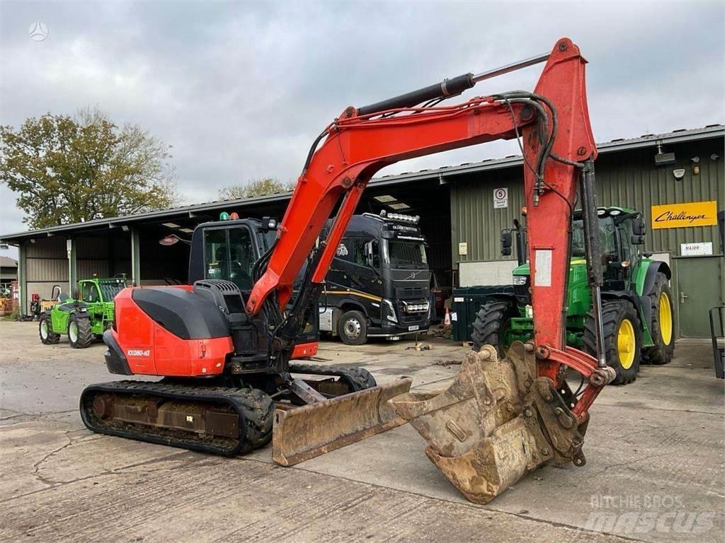 Kubota KX080-4 Pásová rýpadla