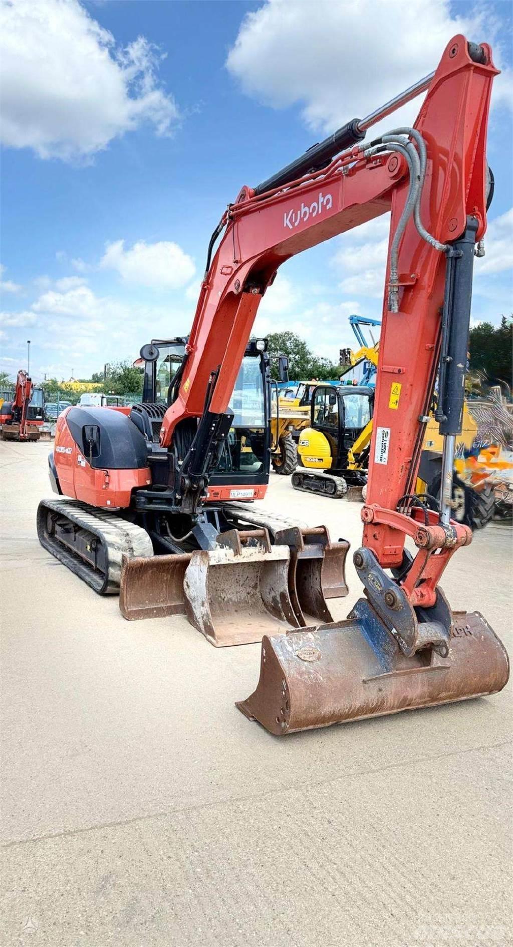 Kubota KX080-4 Pásová rýpadla
