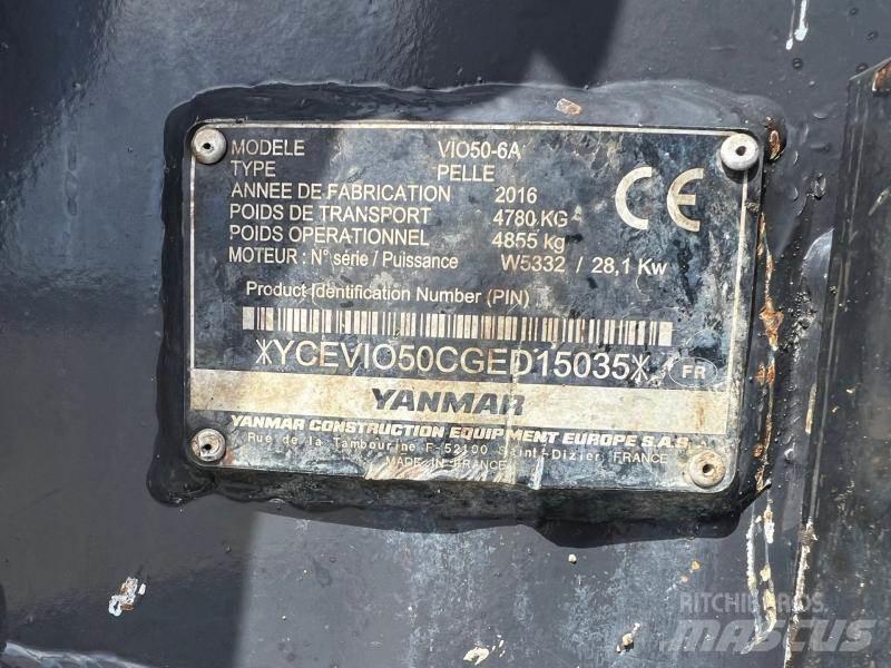 Yanmar ViO50 Mini rýpadla < 7t