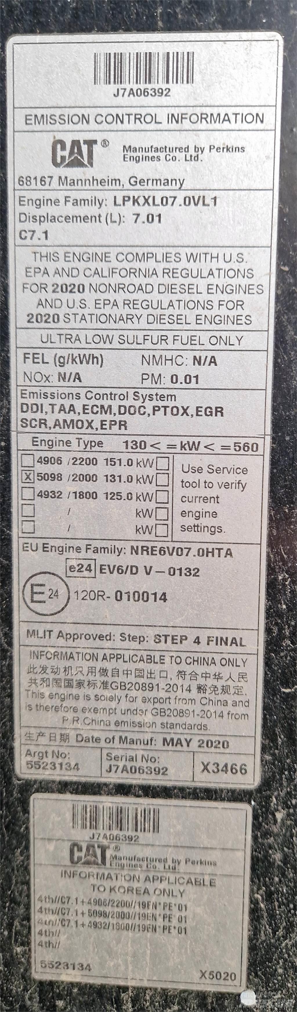 CAT 120AWD Grejdry