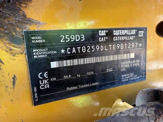 CAT 259D3 Smykem řízené nakladače