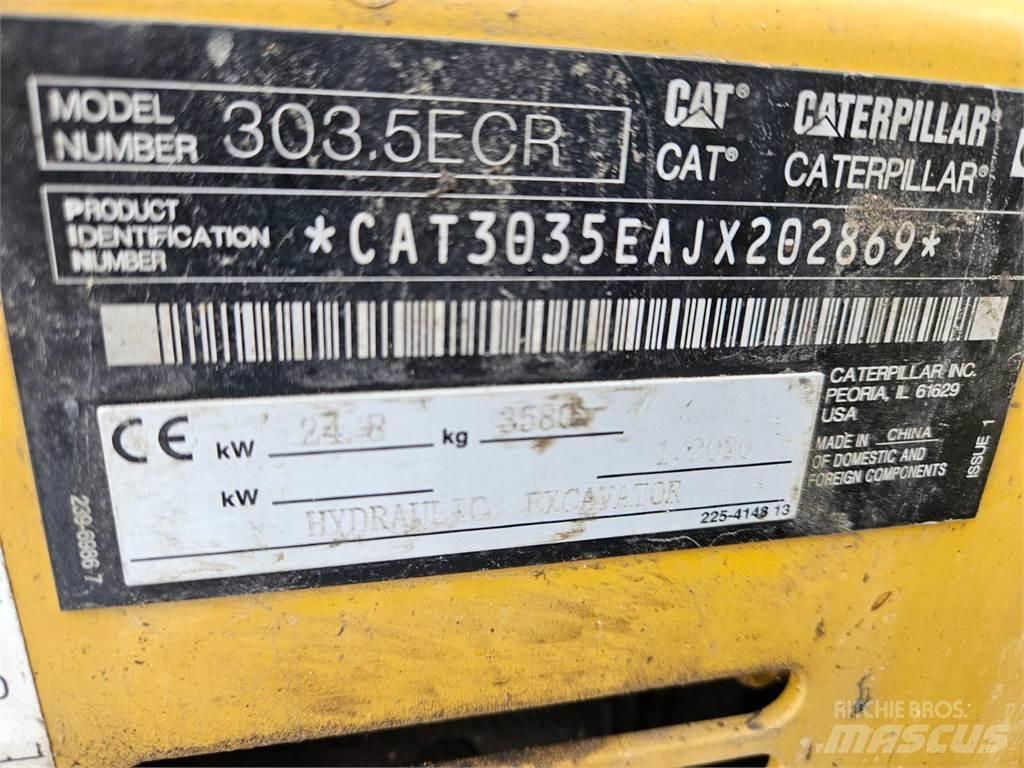 CAT 303.5ECR Mini rýpadla < 7t