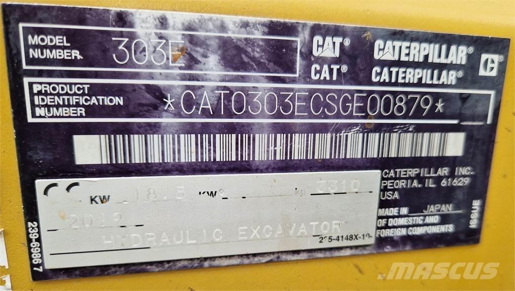 CAT 303E Mini rýpadla < 7t
