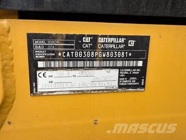 CAT 308-07 Mini rýpadla < 7t