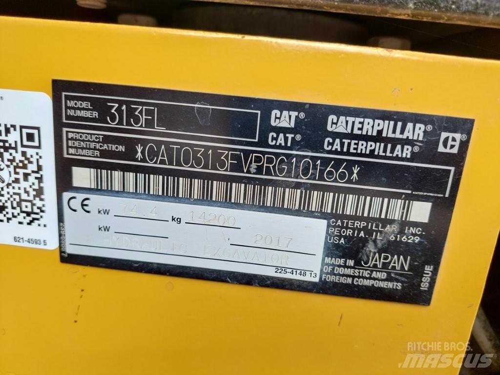 CAT 313FL Pásová rýpadla