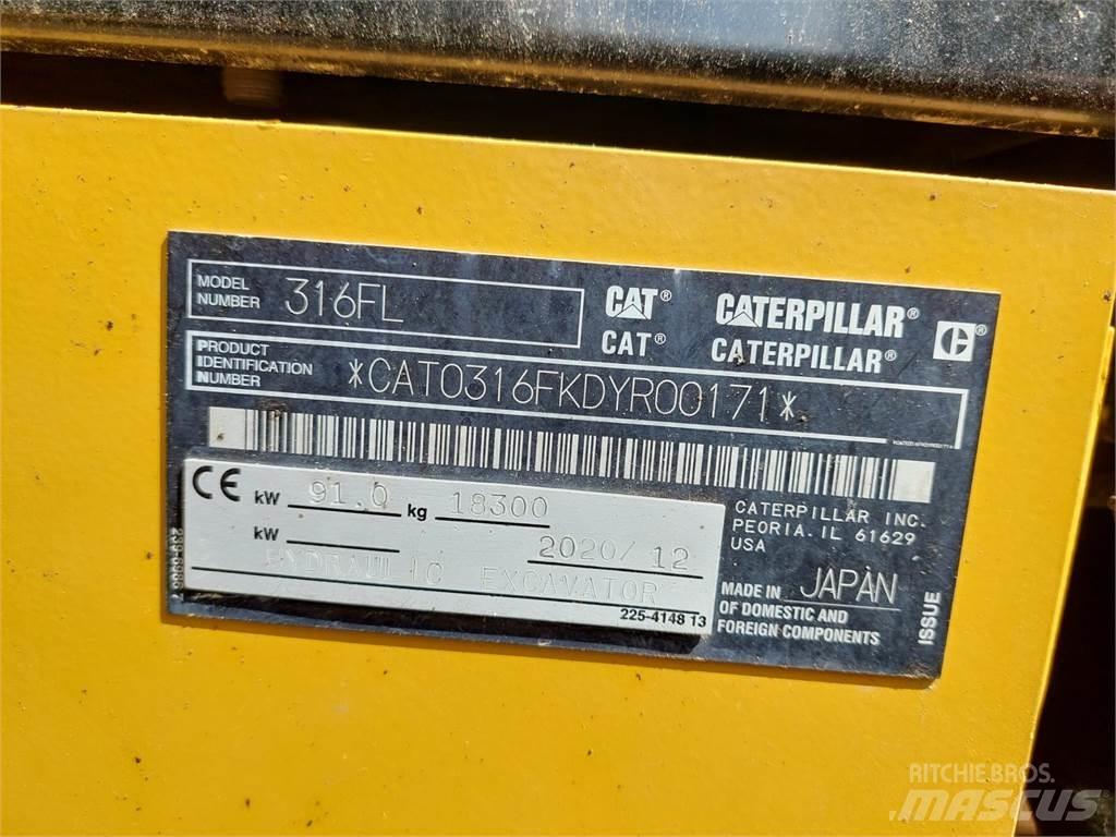 CAT 316FL Pásová rýpadla