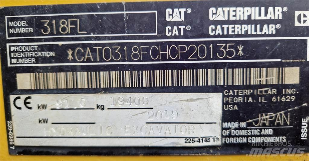 CAT 318FL Pásová rýpadla