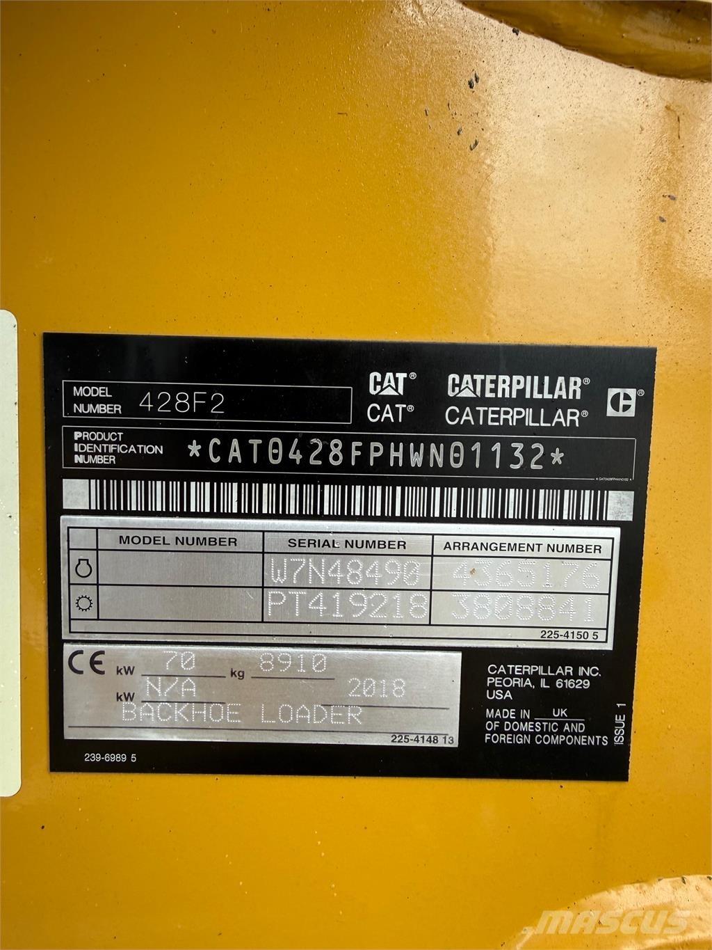 CAT 428F2 Rýpadlo-nakladače