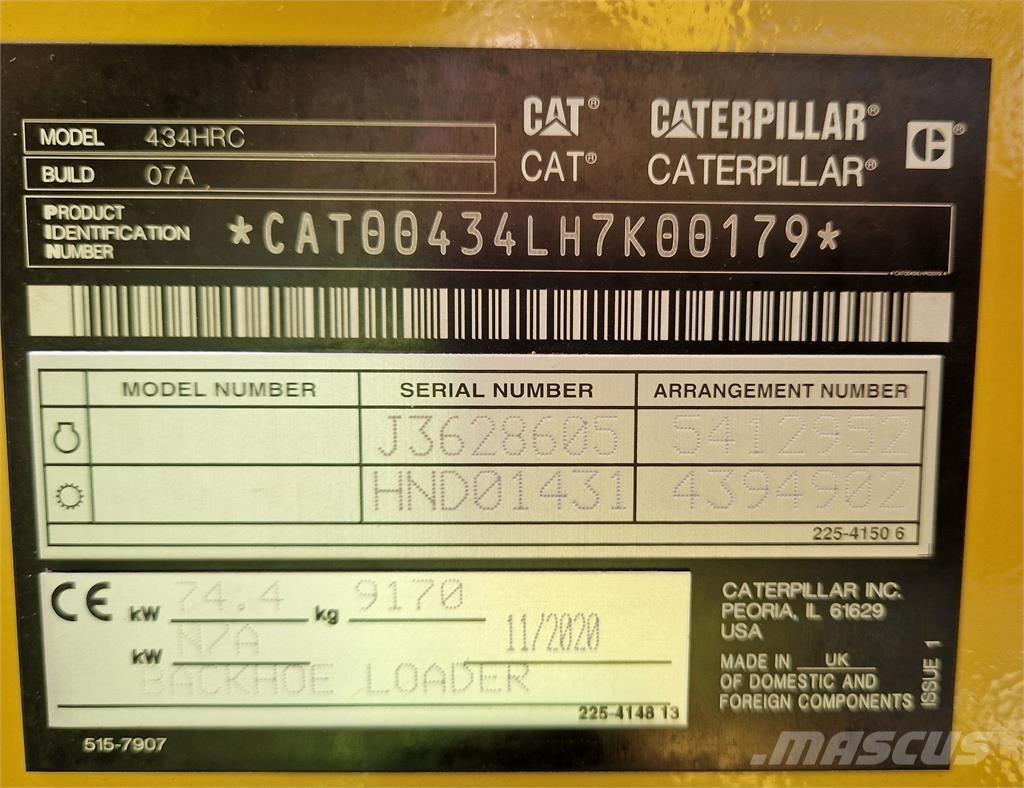 CAT 434 Rýpadlo-nakladače